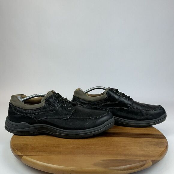 Mens J&M Johnston & Murphy XC4 System Black Sheepskin Dual Width Shoes Size 13 M - Picture 1 of 9